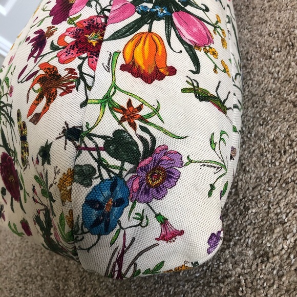 Authentic Gucci Floral Horsebit Hobo Bag Large - Picture 6 of 14